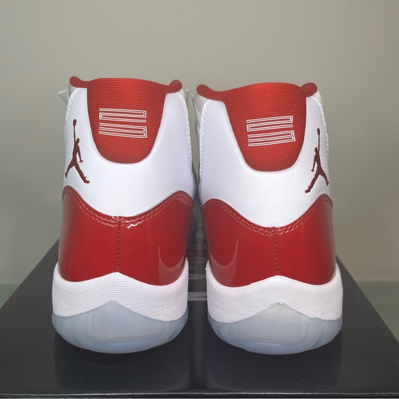 New Nike Air Jordan Retro 11 Cherry Red White Mens Size 10 CT8012-116 New In Box - Picture 7 of 10